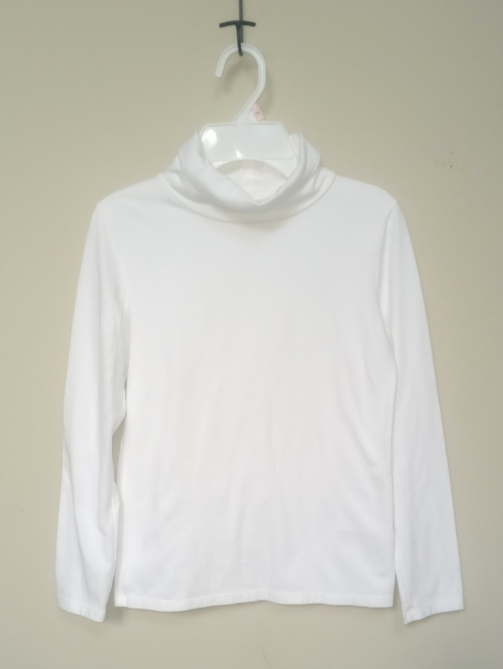 Cat & Jack White Long-Sleeve Turtleneck Top
